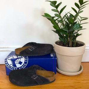 ✨BIRKENSTOCK✨ Boston Suede Leather Mule